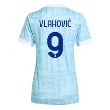 Juventus Dusan Vlahovic #9 Bortedrakt Kvinner 2025-26 Kortermet